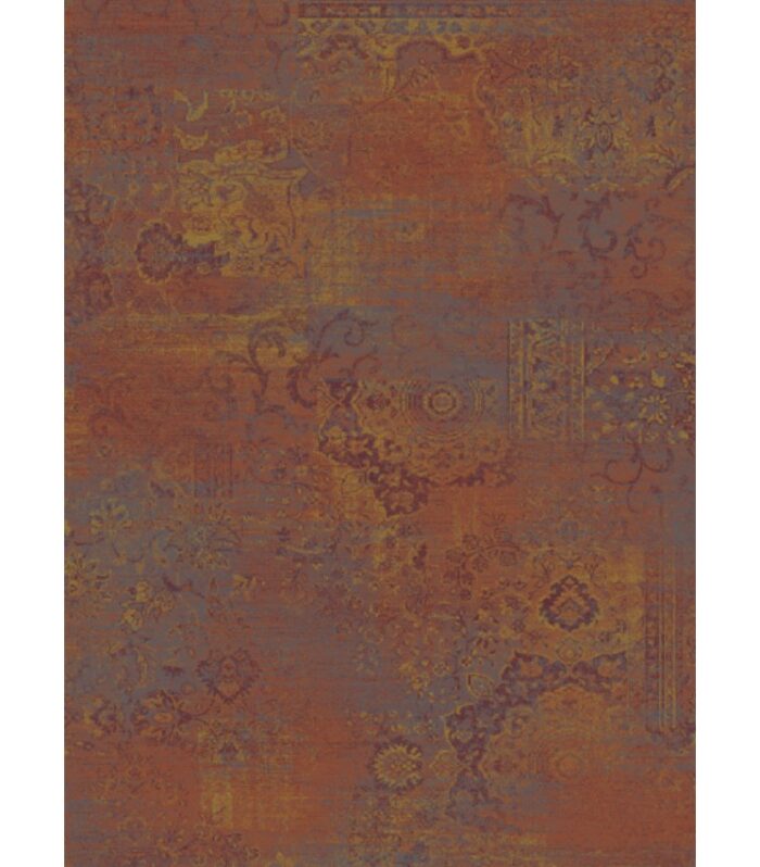 Vintage tapijt kleur Oranjerood (14)