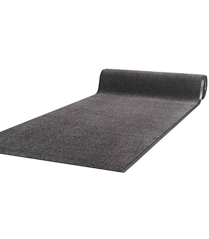 Schoonloopmat antraciet grijs 120 cm breed